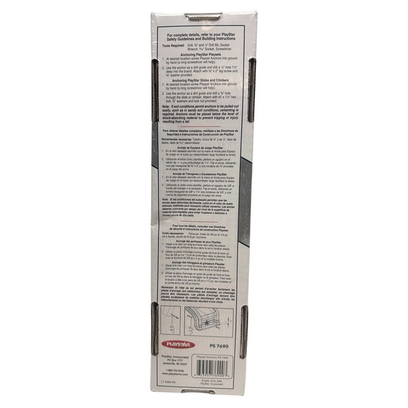 New Factory Sealed Playstar PlayAction PS 7690 Playset Anchors Kit Black‎ - Picture 3 of 4